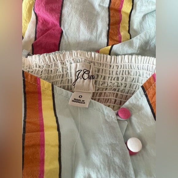 NWT J. Crew Womens Striped Maxi Dress in Multicolor Stripes. Size 0. - Picture 6 of 7
